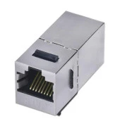 Cat6 Jack İnternet Modem Kablo Birleştirici Rj45 Metal Dişi Dişi Ekleme Aparatı 4380 thumbnail 1