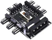 Ancheyn 8 Port Fan Çoklayıcı Hub Y PWM Splitter ide Molex Soğutma 3 pin 4 Switch Anahtarlı 4336 thumbnail 3