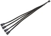 Ancheyn 4 Pin 4 Port Fan Çoklayıcı Y PWM Çoğaltıcı Splitter Kablosu RoHS Uyumlu 30 cm 4987 thumbnail 1