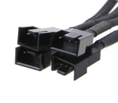 4 Pin 4 Port Fan Çoklayıcı Y PWM Çoğaltıcı Splitter Kablosu RoHS Uyumlu 30 cm 4987 thumbnail 3