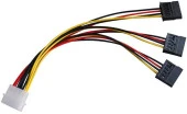 Ancheyn Üçlü 3 Port ide Molex Sata Power Hdd 4 pin Güç Kablosu 5101 thumbnail 1