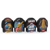 Silka Galaxy Desenli Silgi ART.55 (4 Adet Set) thumbnail 2