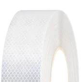 Tüvtürk Onaylı Bant Beyaz 1 Metre 5 cm Belgeli Reflektörlü Reflektif Fosforlu Şerit Bant İkaz Bandı thumbnail 6