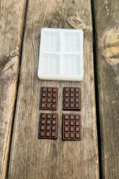 Çikolata Dörtlü Silikon Mum Kalıbı thumbnail 4