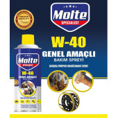 Molte W-40 Pas Sökücü Yağlayıcı Korozyon Önleyici Koruyucu Çok Amaçlı Multi Sprey 400 ML - 2