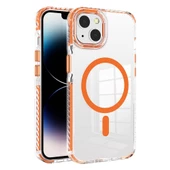 Apple iPhone 13 Kılıf Magsafe Şarj Özellikli Airbagli Takılabilir Askı Aparatlı Zore Nana Kapak thumbnail 4