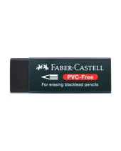 Faber Castel Büyük Silgi Siyah PVC Free 3 lü 188920 - 2
