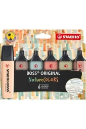 Boss Nature Colors 6'lı Fosforlu Kalem Set / 51001583 - 1