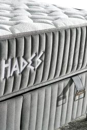 Hades Yatak 90x200 cm Tek Kişilik 30 cm Kalınlığında Paket Yaylı Lüks Yatak Orta Sert Gri Kumaş thumbnail 2