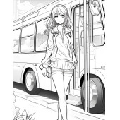 Anime Sevimli Kız Boyama Kitabı (50 SÜPER Boyama) - 6