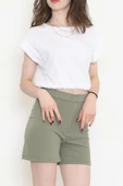Beli Lastikli Crop Bluz Beyaz - 16552.1567. thumbnail 5