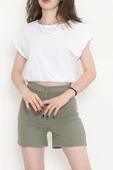 Beli Lastikli Crop Bluz Beyaz - 16552.1567. thumbnail 1