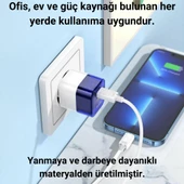 Coofbe Şarj Akım Koruma QC3.0+PD30W Şarj Başlığı Ve Type-C Şarj Kablosu Samsung Huawei Xiaomi Şarj Başlık - 3