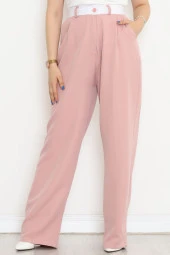Şerit Detaylı Salaş Pantolon Pudra - 20794.683. thumbnail 1