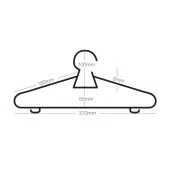 12 Adet Kristal Elbise Askısı Dolap Askısı Dolap İçi Düzenleyici Askı Yetişkin Askısı - 3