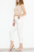 Beli Lastikli Pantolon Ekru - 20819.683. - 2