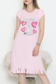 Desenli Elbise Tozpembe - 240.1287. - 1