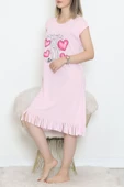 Desenli Elbise Tozpembe - 240.1287. - 3