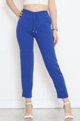 Krep Bağcık Detaylı Pantolon Saks - 152429.1778. - 1