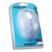 Everest USB Mavi 2.4 GHZ Optik Kablosuz Mouse 1500 DPI Kablosuz Mouse thumbnail 5