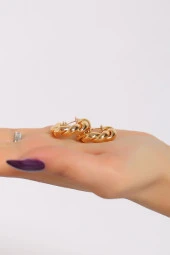 Sarmal Küpe Gold - 17229.1806. - 2