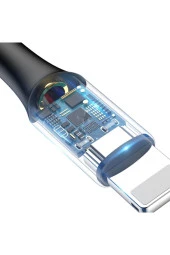 X-Type Serisi 2A iPhone Lightning Kopmaya Dayanıklı Data Şarj Kablosu 1 Metre Siyah - 5