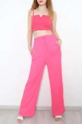 Beli Lastikli Pantolon Fuşya - 10536.1059. thumbnail 5