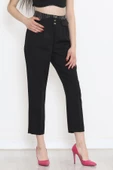 Düğmeli Cep Detaylı Pantolon Siyah - 20721.683. thumbnail 1