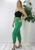 Krinkıl Paça Pensli Pantolon Yeşil - 130.265 - 3