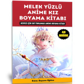Melek Yüzlü ANİME Boyama Kitabı (50 Boyama Sayfası) - 1