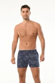 Erdem Erkek Penye Karışık Desenli Boxer 1400 - 3 Adet - 9