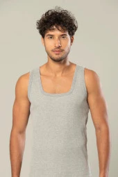 Erdem Erkek Kaşkorse Kare Yaka Askılı Atlet 1128 - 6 Adet thumbnail 5