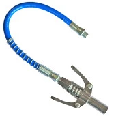 Çift Mandallı Gres Tabancası Pompa Ucu 10000PSI Gres memesi Yağ Pompası Şırınga Yağlayıcı Kuplörü -Hortumlu - 2