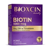 Bioxcin Biotin 5000 mcg Takviye Edici Gıda 30 Tablet thumbnail 1