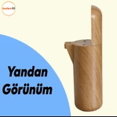 Kapsül Bohem Mobilya Kanepe TV Ünitesi Koltuk Ayağı Baza Ayakları Ahşap Ceviz Desenli 15 cm 4 Adet - 7