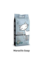 Marsilya Sabunlu Tozsuz Topaklanan Sodyum Bentonit Gri Kedi Kumu 10kgx2adet - 1