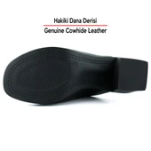 Erkan Saçmacı Valery Siyah Hakiki Deri Terlik - 6