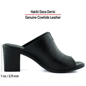 Erkan Saçmacı Valery Siyah Hakiki Deri Terlik - 2