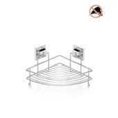 Tekno Tel EF-250 Yapışkanlı Tek Katlı Köşelik Banyo Rafı Krom - 1