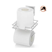 Tekno Tel EF-275 Yapışkanlı Yedekli Tuvalet Wc Kağıtlık Krom - 3