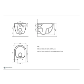 Seramiksan Saturn Rimout Mat Antrasit Asma Klozet A141301K,Seramiksan Saturn Rimout Mat Antrasit Kapak - 5