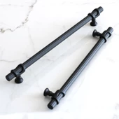 Arsin Siyah Metal Kulp 224 mm-22.4 cm Mobilya Çekmece Dolabı Dolap Mutfak Kapak Kulpları Kulbu Kulpu - 8