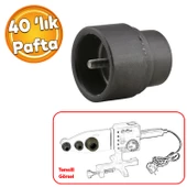 PVC PPRC Tesisat Boru Paftası 40 Lık Plastik Boru Kaynak Birleştirme Makinesi Paftası Yedeği 1/1/4 - 1