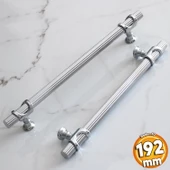 Arsin Krom Metal Kulp 192 mm-19.2 cm Mobilya Çekmece Mutfak Dolap Dolabı Kapak Kulpları Kulbu Kulpu thumbnail 1
