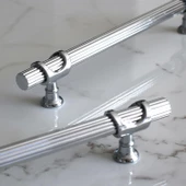 Arsin Krom Metal Kulp 192 mm-19.2 cm Mobilya Çekmece Mutfak Dolap Dolabı Kapak Kulpları Kulbu Kulpu thumbnail 6