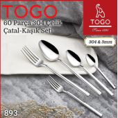 Togo 60 Parça Çatal Kaşık Bıçak Seti - 1