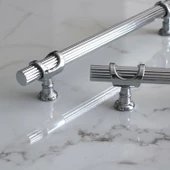 Arsin Krom Metal Kulp 224 mm-22.4 cm Mobilya Mutfak Çekmece Dolap Dolabı Kapak Kulpları Kulbu Kulpu - 4