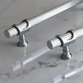 Arsin Krom Metal Kulp 224 mm-22.4 cm Mobilya Mutfak Çekmece Dolap Dolabı Kapak Kulpları Kulbu Kulpu - 7