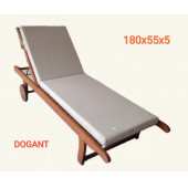 180X55X5 Cm  Ahşap Şezlong Minderi 2 Adet Leke Tutmaz Sıvı Geçirmez - 1