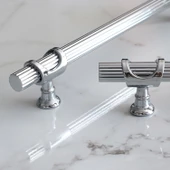 Arsin Krom Metal Kulp 224 mm-22.4 cm Mobilya Mutfak Çekmece Dolap Dolabı Kapak Kulpları Kulbu Kulpu - 5